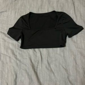 Black crop top size S